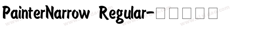 PainterNarrow Regular字体转换